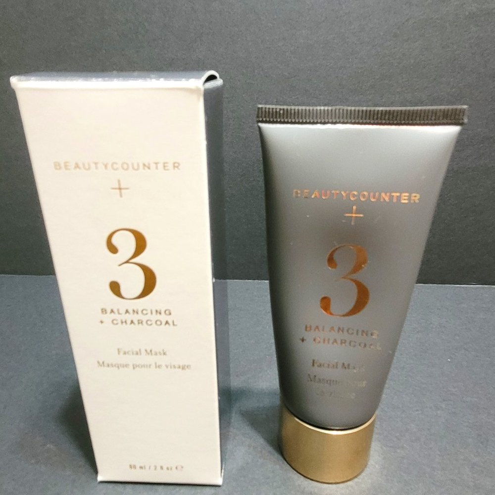BEAUTYCOUNTER Balancing+Charcoal Facial Mask; 60 ml / 2 fl oz - NEW In BOX